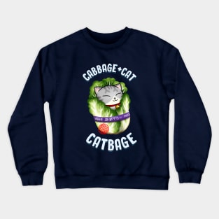 Cabbage Cat "Catbage" Crewneck Sweatshirt